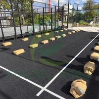 Kit de terrain de padel mobile avec panneaux à fixation rapide pour exposition et projet de salon professionnel, devis sur demande