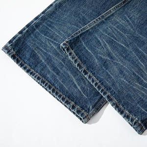 Water Ripple <span class=keywords><strong>Retro</strong></span> Crepe Hairy Beards Washed American <span class=keywords><strong>Retro</strong></span> Jeans para hombre - Product Image 3