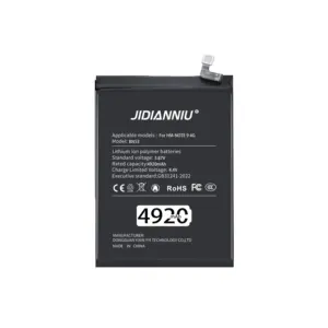 Battery Smartphone JIDIANNIU For BN53 Redmi NOTE 9 4G Battery China Manufacturer Original Phone Battery