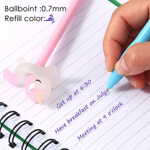 Juego de Bolígrafos de Gel de Plástico Premium FOSKA, Lindos Bolígrafos Luminosos con Diseño de Unicornio para Escribir en el Diario, Tomar Notas, Dibujar, Marcar y Dibujar - Product Image 3