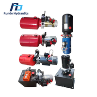 Pompe hydraulique à courant continu haute tension 12V/24V simple/double action 140 bars 2,2 kW, unité de puissance industrielle robuste 8-quarts en carbone