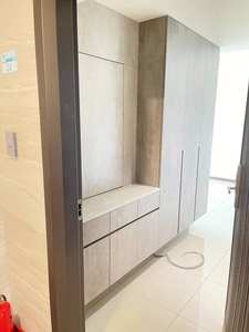 Armoire de rangement pour vêtements pour enfants, grande capacité, avec tiroirs, en placage de bois moderne - Product Image 4