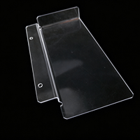 Plaque de protection incassable en PC transparent avec support de montage, plaque isolante de forme personnalisée pour l'industrie électronique, découpe et pliage