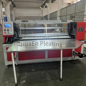 Manufacturer HuaEn computerized ZJ-516 two in one for long dress, shome air filter pleating machine