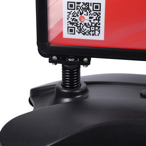 Encadrements de signalisation portables à base d'eau pour l'extérieur Supports d'affichage remplis d'eau Support de chaussée en métal double face - Product Image 3