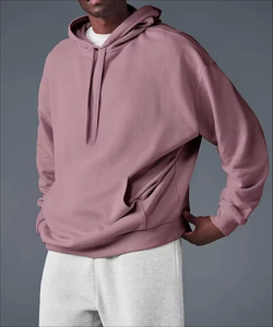 Sweat-shirts à capuche décontractés unisexes à séchage rapide avec logo personnalisé, 320 GSM, 65% coton + 35% polyester, sweat-shirts à capuche oversize vierges - Product Image 2