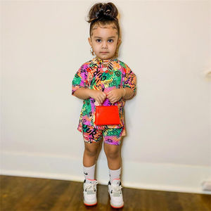 1-7Y Summer <b>Toddler</b> Kids Baby Girl Casual Summer Boutique Clothing Sets Printing Little Girl 2pcs Outfits Clothes - Product Image 1