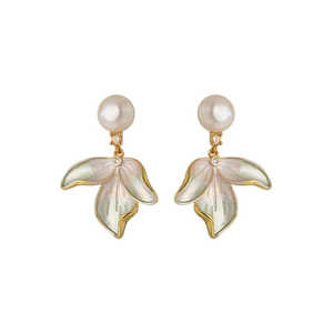 Pendientes de Perlas Naturales WENCHI 1612, Plata S925, Diseño Elegante y Sofisticado - Product Image 1