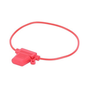 WELFNOBL Automobile Standard Plug <span class=keywords><strong>Socket</strong></span> Blade Étanche En Ligne Moyen Rouge Fil Bloc Porte-Fusible De Voiture Avec Faisceau De Câblage - Product Image 3