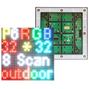 P6 LED מסך פנל מודול חיצוני 192*192mm 32*32 פיקסלים 1/8 סריקה SMD3535 RGB מלא צבע p6 LED תצוגת לוח מודול