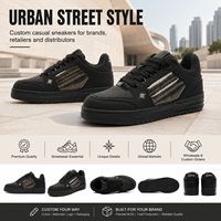 Baskets en cuir PU personnalisées pour hommes, OEM ODM, marque privée, chaussures décontractées, logo personnalisé, faible MOQ, fabricant