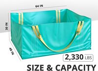 Sac de tri sélectif pliable et réutilisable TidyFriend, haute résistance, capacité 2500 lb, pour rénovation domestique et nettoyage de jardin (Chine, sans plastique)