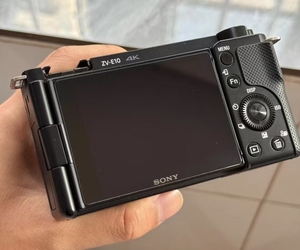 Appareil <span class=keywords><strong>photo</strong></span> <span class=keywords><strong>Sony</strong></span> ZVE10 d'occasion avec objectif 16-50 mm, caméra Vlog 4K, 90% neuf, haute qualité - Product Image 6