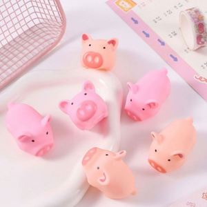 <b>Pink</b> Plastic Piggy Squeaky Cute Stress-Relief Prank Toy for Youth Venting & Decompression - Product Image 1