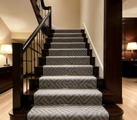 Tapis rectangulaire long en laine antidérapant pour escaliers et couloirs, tapis tufté à la main, tapis en laine fait main, tapis en laine sur mesure