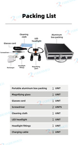 Lámpara Quirúrgica LED Inalámbrica con Aumento Variable de 3.5X-5.5X, Gafas de Aumento Dentales con Amplio Campo de Visión - Product Image 6