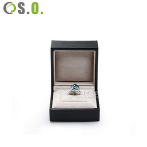 Custom logo <b>Red</b> Jewellery Packaging <b>Box</b> Ring Necklace Boxes Pu Leather Jewelry Packing <b>Gift</b> <b>Box</b> - Product Image 2