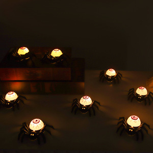 Lumières LED Citrouille Squelette Halloween, Bougie Araignée à Effet Lumineux pour Ambiance Festive et Décorations en Forme de Fantôme - Product Image 4