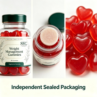 Gummies SYC BIO sans sucre pour la gestion du poids, 60 unités, avec mélatonine et L-théanine, complément alimentaire pour le sommeil, hommes et femmes