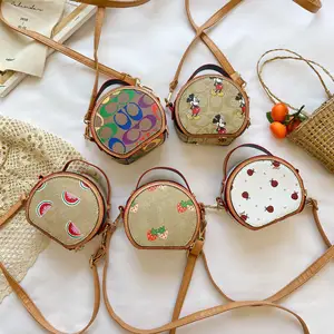 Роскошная дамская сумочка, миниатюрные чемоданчики с монетницей от известного бренда для маленьких девочек, дизайнерские сумки для маленьких детей