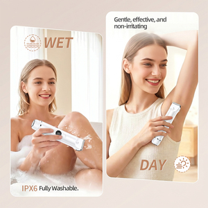 Tondeuse à cheveux électrique <span class=keywords><strong>pour</strong></span> femmes, rechargeable par USB, étanche IPX6, rasoir <span class=keywords><strong>professionnel</strong></span> <span class=keywords><strong>pour</strong></span> femmes, tondeuse <span class=keywords><strong>pour</strong></span> le corps et le bikini, usage domestique - Product Image 5