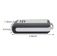 Control Remoto Inalámbrico 433.92MHz Código Fijo y Código Variable 4 Botones Batería AAA Tapa Deslizante