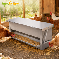 Mangeoire automatique portable pour volailles, 5 kg, équipement d'alimentation en métal pour poulets et canards
