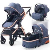 Pour nouveau-né Chine fabriqué en usine cadre en aluminium chariot enfants poussette avec siège auto