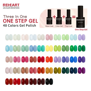 Vernis à ongles gel professionnel en une étape, marque privée, collection de flacons transparents, vente en gros, personnalisation du logo - Product Image 1