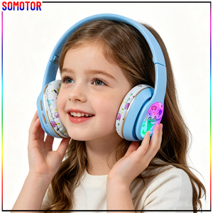 Audífonos Inalámbricos Bluetooth con Diseño de Animales Lindos, Plegables, Estéreo y Luminosos - Product Image 1