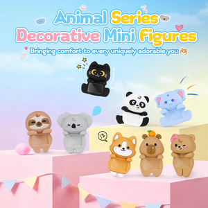 Figurine décorative mini en PVC Ours PAPA de dessin animé pour téléphone portable - Product Image 2