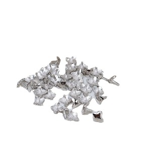 10pcs DIY Pearl Accessories S925 <b>Silver</b> Small Butterfly Plug Concealer Bonnet Baroque Through-Hole <b>Bead</b> Plug 25mm Size - Product Image 5