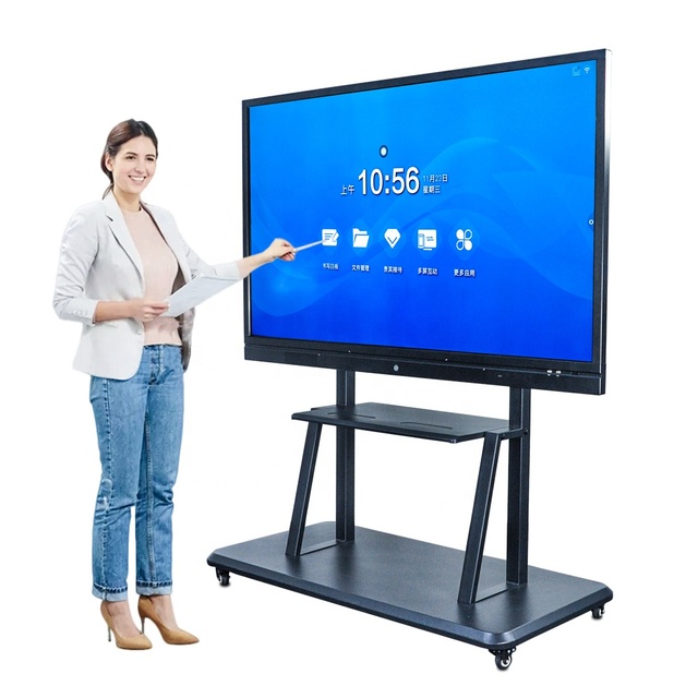 Interactive Whiteboard Video Conference System Smart Board 20-Point Touch Screen 4K LCD Panel Presentations Learning Android