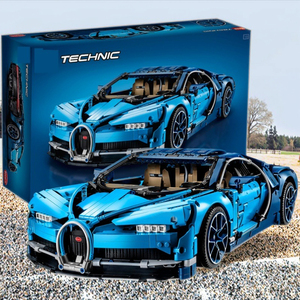 Bugatti Veyron xe thể thao khối xây dựng Bộ đồ chơi đua xe khó khăn cao cho người lớn và bé trai xe thể thao người lớn lắp ráp - Product Image 1