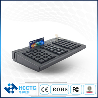 Keyboard POS Berkualitas Tinggi 66-Tombol USB PS2 yang Dapat Diprogram untuk Sistem POS Supermarket KB66M