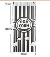 Sachets de pop-corn mini 1 oz en papier kraft pour machine à pop-corn à emporter, chariot de restauration, impression personnalisée