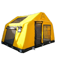 Nouvelles couleurs, tente dôme gonflable imperméable en PVC durable pour l'extérieur, avec une chambre et un salon
