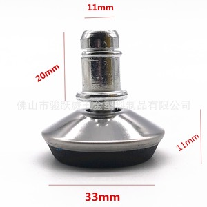 Junyuewei Swing Foot <b>Pad</b> 33mm Diameter Stainless Steel Adjustable Furniture Leg <b>Protector</b> For Chairs <b>Tables</b> Cabinets - Product Image 1