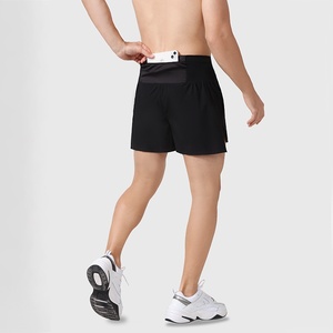 Wholesale 120gsm Four - Way Stretch Waterproof <b>Three</b> - <b>Quarter</b> <b>Pants</b> with High Waist Pocket for Sports & Fitness Men Shorts - Product Image 4