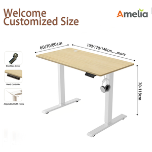 Escritorio Eléctrico Moderno con Motor sin Escobillas, Mesa de Trabajo Ajustable en Altura para <span class=keywords><strong>Trabajadores</strong></span> que <span class=keywords><strong>Buscan</strong></span> una Mesa Ergonómica para Portátil - Product Image 2