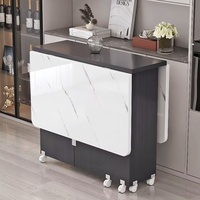 Table à manger pliante moderne simplicité multifonctionnel mobile stockage Table de cuisine meubles de maison salon Table extensible