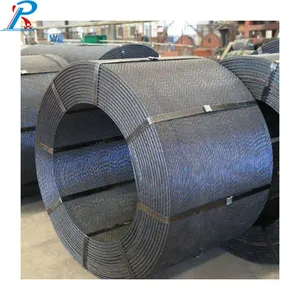 15.24mm 7 cable wire price per meter Steel strand for prestressed concrete/ steel wire rope PC strand Steel strand wire