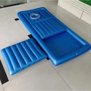 Matelas d'eau transfrontalier en forme de I, rectangulaire, gonflable en PVC, anti-escarres, pour soins aux personnes âgées, 137 x 168 pouces - Product Image 1