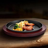 Grosir ODM/OEM piring Sizzling Restoran piring piring hidangan Sizzling hidangan Fajita panci