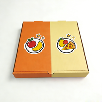Boîtes à pizza en carton ondulé Kraft personnalisées avec logo OEM/ODM SP4520, flûte B/E, pour la livraison de plats à emporter aux restaurants de restauration rapide