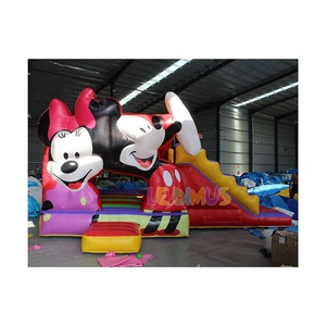 Casa de rebote inflable tobogán de agua Combo comercial castillo hinchable <span class=keywords><strong>Mickey</strong></span> tobogán seco inflable CASTILLO DE SALTO para niños - Product Image 5