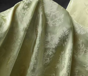 Nhà Máy Bán Buôn Mamian Váy Tops Trung Quốc Phong Cách Tối Hoa Mẫu Nổi Jacquard Qipao/Hanfu Dệt Phong Cách 100% Polyester - Product Image 4