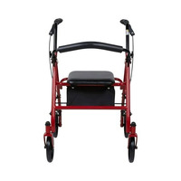 Walker Rollator Aluminium Ringan dengan Kursi yang Nyaman dan Rem yang Tahan Lama