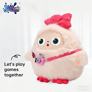Bambola di Peluche Natalizia Super Morbida in Cotone PP con Occhi LCD, Compagna Letteraria con Dialogo Vocale, Regalo per Bambini, Bambola Intelligente AI - Product Image 4