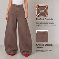 Celana Jeans Wanita Model Y2K Vintage Straight Barrel Leg Breathable Waist Bentuk Sabit Low Crotch Loose Fit Kancing Light Wash Streetwear